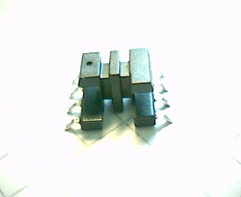 E 8.8 SMD Spulenkörper, liegend, 8-polig, 2 Kammern