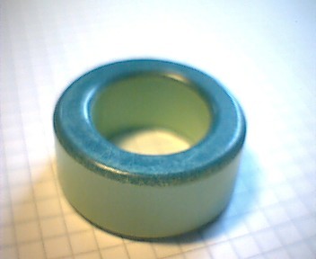 Eisenpulverringkern 40mm T157-52, AL99, grün-blau