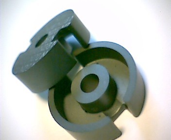 P26x16 Schalenkernsatz N26, mit Luftspalt 0,1 mm, AL 1000