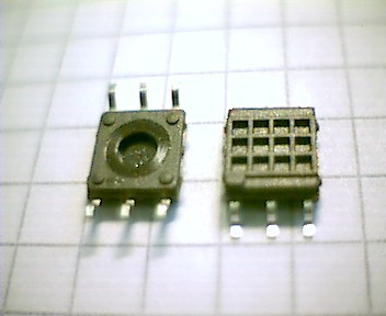 SMD-Montageplatte, 7 x 7 mm, 2 x 3 Pins