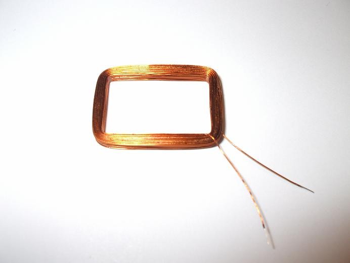 RFID Rechteckspule 26mm x 18mm (Aussen), 270µH