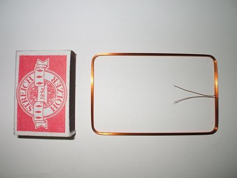 RFID rectangular coil 54mm x 85mm (inner side) 470µH