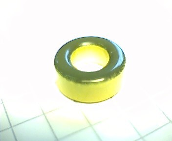 Eisenpulverringkern 12mm T50-6, AL4, gelb-klar