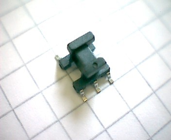 E 6.3 SMD Spulenkörper, liegend, 6-polig, 1 Kammer