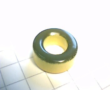 Eisenpulverringkern 11mm T44-6, AL4,2, gelb-klar