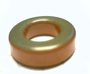 Eisenpulverringkern 17mm T68-2, AL5,7, rot-klar